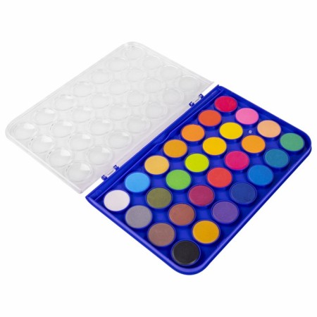 Watercolor 28 colors Brauberg Premium, round cuvettes 28 mm, in the pencil case-9