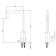 Eleanti kitchen mixer with flexible eyeliner, 35 mm cartridge