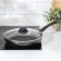 COOLE FOREVER, D = 28 cm, removable handle, glass cover, anti-stick coating, dark gray color