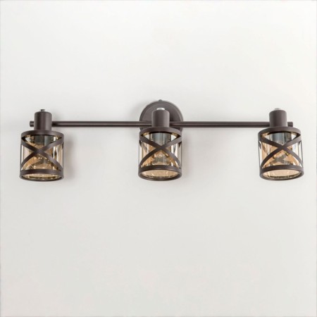 Sconces Citilux "Hesse" CL536635, 53x10 cm, 3x60W, E14, brown color-9