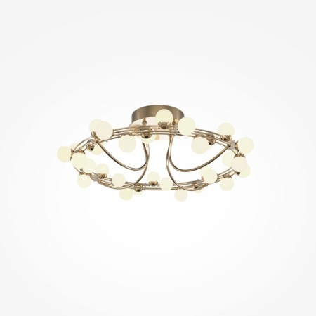 Ceiling Lamp Maytoni Mod081CL-L36G3K, LED, 55W, 60x60x20 cm, 4100lm, Color Gold