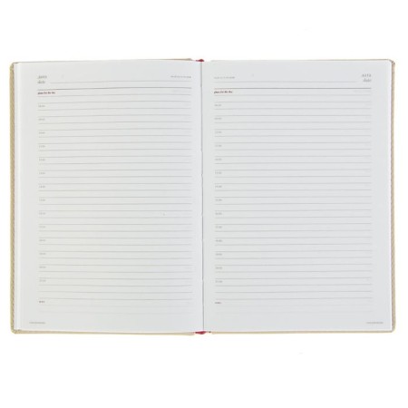Delivery of a low -up a5, 160 Velvet sheets, hard cover, artificial leather, beige-3