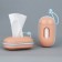 Container with packets for cleaning the dog "Life is beautiful", color peach color