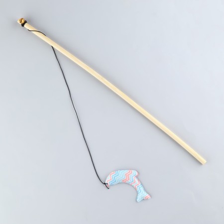 Teaser with a toy and a Dolphin Rurchik, 8 cm-2