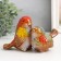 Souvenir Ceramics "Sparrow with flowers" MIX 10x16.5x10 cm