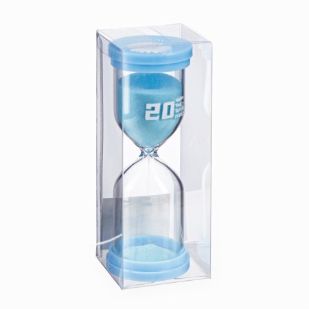 Happy Time sand clock, 20 minutes, 4.4 x 12.6 cm, blue-3