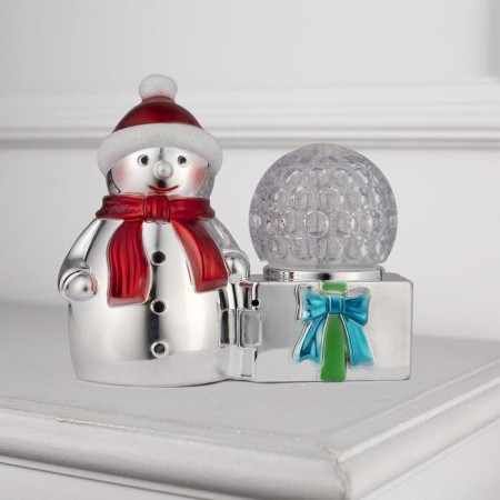 Light device "Snowman with a ball" 10 cm, glow RGB, 220 V-1