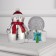 Light device "Snowman with a ball" 10 cm, glow RGB, 220 V