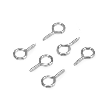 Shurup-ring Stroybat, white zinc, 2.5x25 mm, 6 pcs