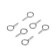 Shurup-ring Stroybat, white zinc, 2.5x25 mm, 6 pcs