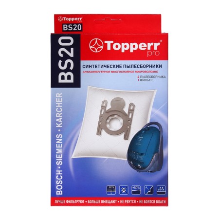 Topperr BS 20 synthetic vacuum cleaner for Bosch, Siemens vacuum cleaners, 4 pcs. + 1 filter-5