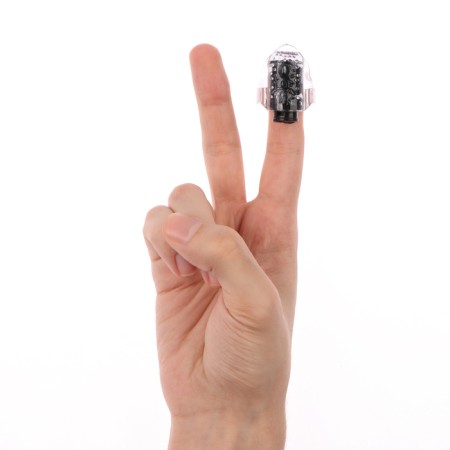 Vibrator Oka-hips, for preludes, finger, embossed, black-3