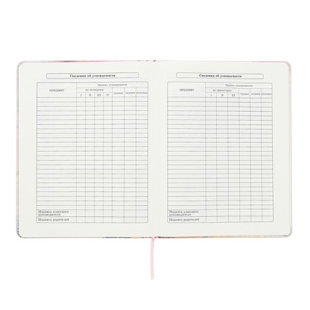 Universal diary for grades 1-11 Inspiration, hard cover, artificial leather, foil embossing, tinted block, 48 sheets-8