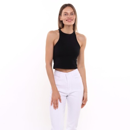 T -shirt female, black color, size 44 (m)