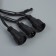 Garland “thread” 10 m, IP44, UMS, dark thread, 100 LED, white-blue glow, flashing, 220 V