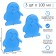 Cold battery "Master K", 100 ml, 13 x 12 x 1 cm, blue, set 3 pcs