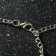 The necklace "Hestia" leaflet, blue color in silver, 35 cm