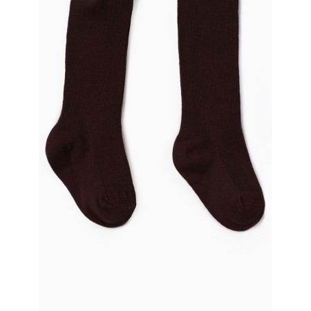 Children's tights with Minaku straps, central brown, height 62-68-1