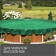 Protective tent, 8 × 6 m, density 120 g/m², UV, eyelets step 1 m, green