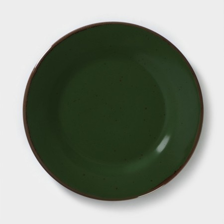 Porcelain plate Punto Verde, D = 24 cm