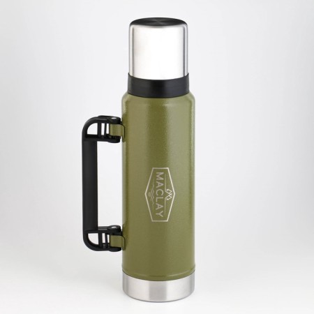 Tourist thermos "Maclay", 1.2 l, retains heat 18 hours, hammer enamel-5