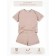 Children's jump (T-shirt, shorts), height 110-116 cm, beige color