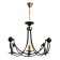 Calates "Floa" 4he14 40W black and gold 60x73x60 cm Bayerlux