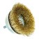 A set of brushes for a bison drill 3531-H2_z02, "cup", twisted, steel, 0.3 mm, 50/75 mm, 2 pcs.