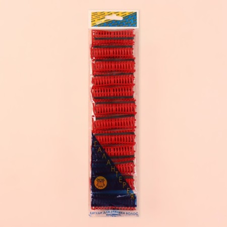 Бигуди на резинке, d = 2 см, 12 шт, цвет МИКС-1