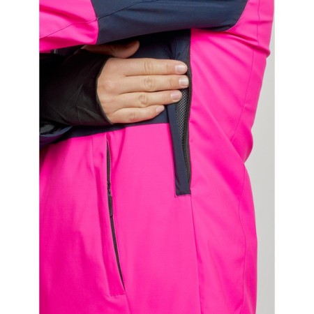 Ski jacket women's winter, size 42, pink color-6