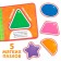 Book with soft puzzles EVA “I study forms”, 12 p.