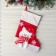 Nosok for gifts "Snowfall" Snowman, 18x26 cm, white red