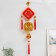 Plastic suspension, textiles "Yu fish - for happiness" 23x89 cm