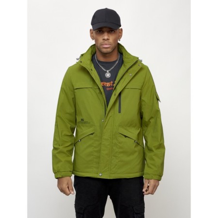 Sports male jacket, size 54, green color
