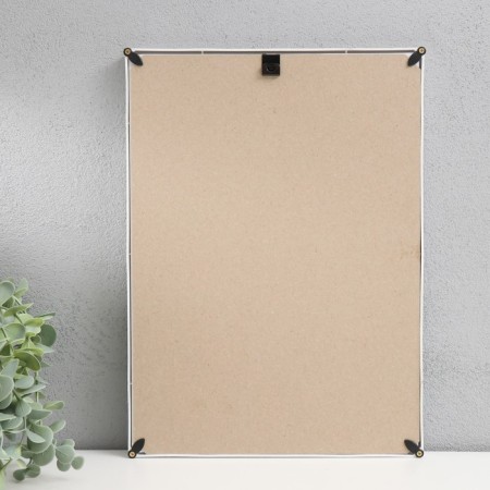 Photo frame plastic 21x30 cm 4 series, white-3