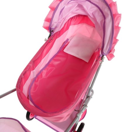 Puppet stroller No. 10, pink color with lilac-7