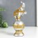Souvenir Polystone "Elephant on a ball in the openwork blanket" 19x8.5x5.5 cm