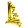 Foil ball 40 “Love in one letter”, gold, under the air