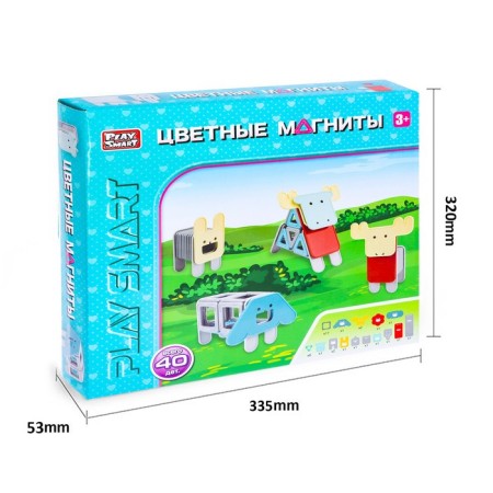 Designer magnetic "colored magnets", 40 parts-3