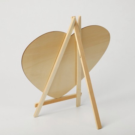 Cretaceous stand "On the easel" 20 × 30, heart, black color-2