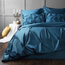 Bed linen euro Marseille, size 220x240 cm, 200x220 cm, 50x70 cm - 2 pcs, 70x70 cm - 2 pcs, color blue