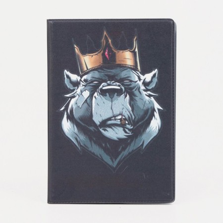 Cover for passport, black color