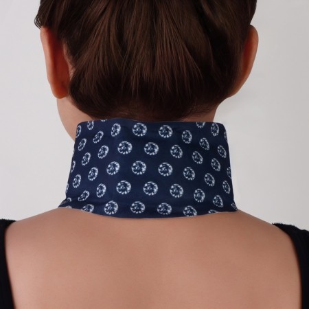 Self -heating bandage for the neck, 14 × 18 × 0.5 cm, blue color-5