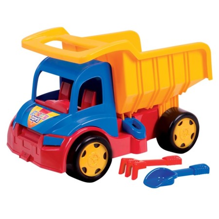 Minetrack 120 truck, sand set, blue-yellow color