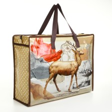 Lightning bag on lightning, beige color