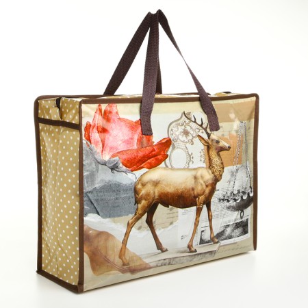 Lightning bag on lightning, beige color