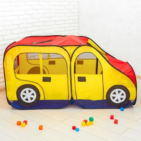 Game tent "Auto", red-yellow color-5