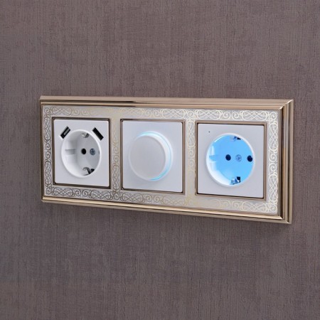 Dimmer with backlight (white) W1142101-6