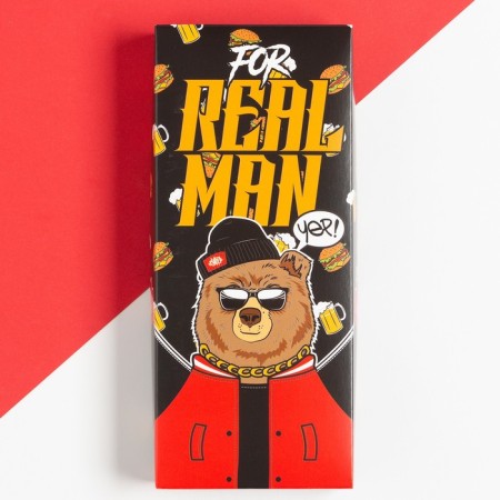 Male gloves in the gift box "Real Man" R.22-4