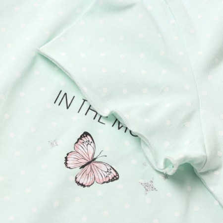 Pajama nursery, menthol color, height 122-128 cm-2